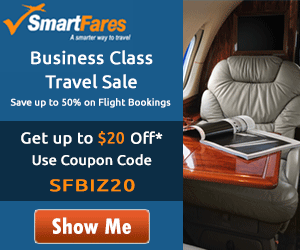Business Class Travel Deals. Book Now and Get up to $20 off* with Coupon Code: SFBIZ20