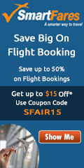 $15 Off On Flight Booking