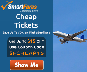 Cheap Tickets! Save up to 70% and get extra $30 Off. Use Coupon Code: SFAIR30. Book Now