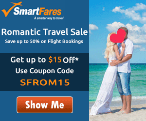 Exceptional Savings on Romantic Travel. Book now and get up to $15 off* with coupon code: SFROM15