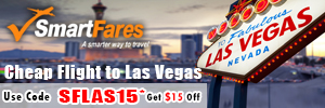 Cheap Flights To Las Vegas! Extra $15 Off On All Flight Bookings.