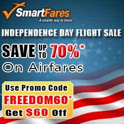 Independence Day Flight Discount. $60* Off On Airfares.
