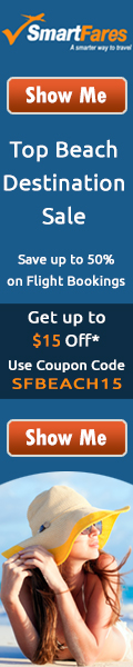 Beach Destinations Sale at never before fares. Get Up To $15 Off* using Coupon Code SFBEACH15.