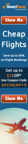 Cheap Flights Airfare Deals! Get Up To $15 Off* with Coupon Code 