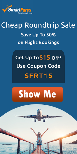 SmartFares' Exclusive Cheap Roundtrip Flight Sale