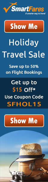 Mind-Blowing Holiday Travel Sale. Book now and get Flat $15 off with coupon code: SFHOL15