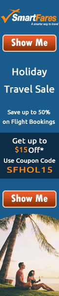 Mind-Blowing Holiday Travel Sale. Book now and get Flat $15 off with coupon code: SFHOL15