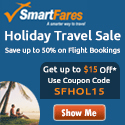 Chinese New Year Flight Sale - Book Your Flight with SmartFares & Get $15 Off with Coupon Code: SFAIR15