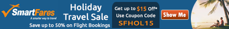 Mind-Blowing Holiday Travel Sale. Book now and get Flat $15 off with coupon code: SFHOL15