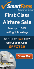First Class Flight Tickets at Business Class Prices. Save up to 70%** on Airfares.