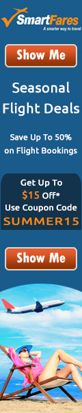 Seasonal Flight Deals. Book with SmartFaresÂ® & Get $15 Off - Use Coupon Code 
