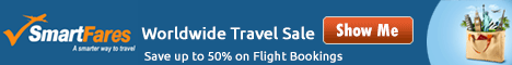 Worldwide Travel Airfare Sale. Book Now and Save Big with SmartFares! Get Flat $15 Off with Coupon Code 